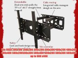 VideoSecu Mount PLASMA LCD LED Articulating Dual Arm TV Wall Mount Bracket for LG 42LD550 46LD550