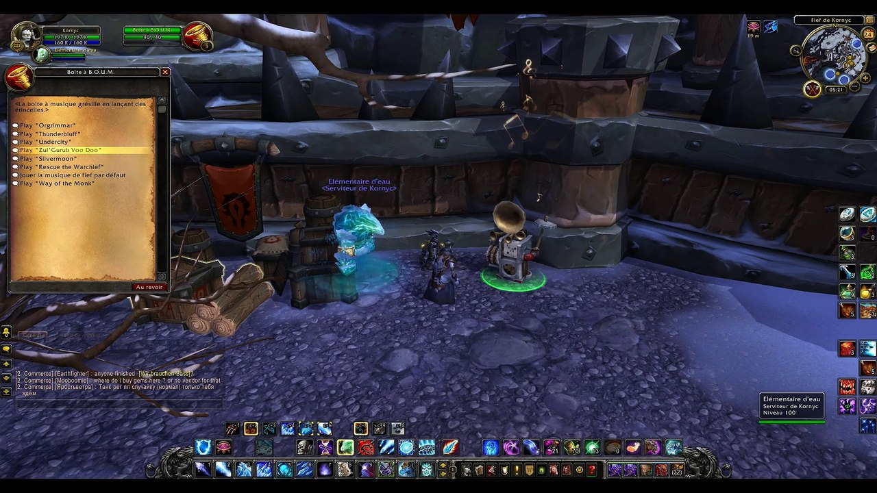 Juke-box du patch 6.1 de World of Warcraft: Warlords of Draenor.