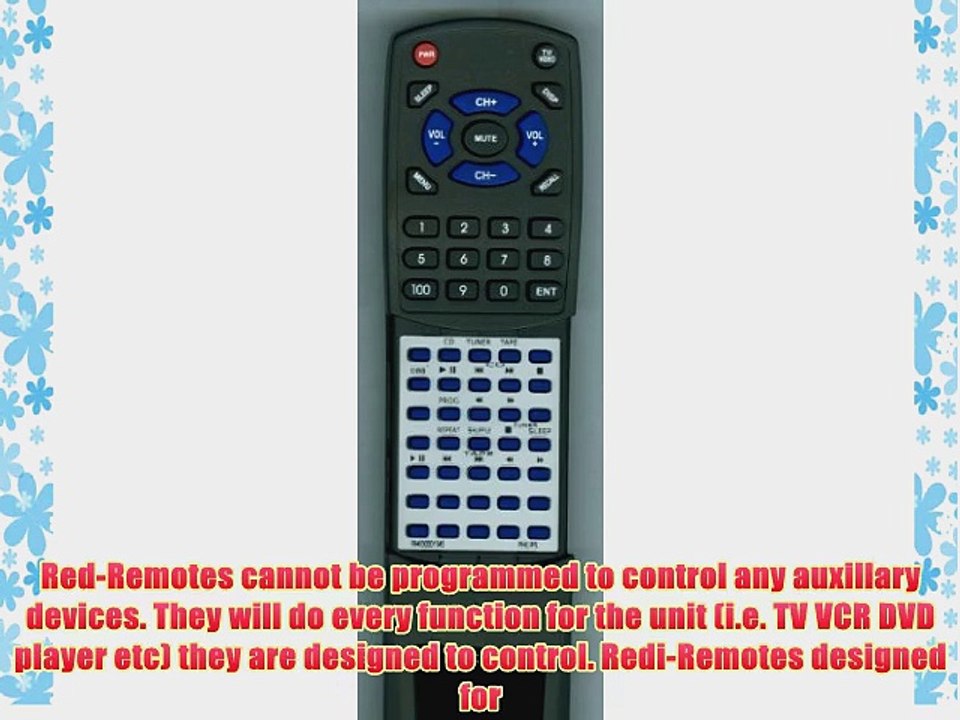 PHILIPS Replacement Remote Control for 994000001345 MC138 MC100 MC10037