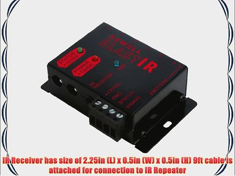 Sewell BlastIR SW-29311 Infrared (IR) Remote Control Receiver Kit (Black)