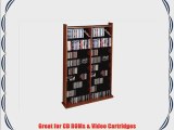 Vinyl Veneer High Capacity Wall Rack (CD-1000 Series) Cherry/Black