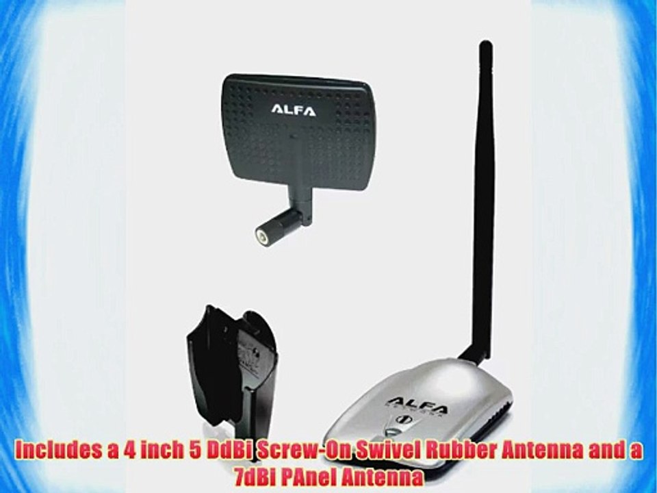 Alfa AWUS036H High power 1000mW 1W 802.11b/g High Gain USB Wireless Long-Rang WiFi network