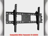 Black Adjustable Tilt/Tilting Wall Mount Bracket for Panasonic TC-L60E55 60 inch LED-LCD HDTV