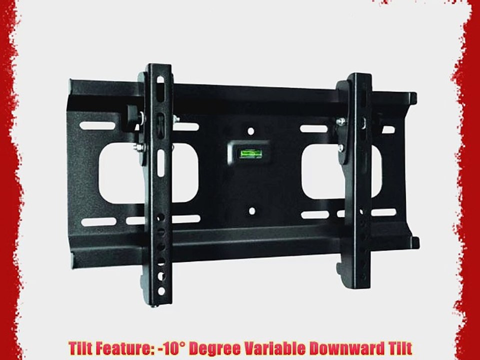 Ultra-Slim Black Adjustable Tilt/Tilting Wall Mount Bracket for LG 32LD452C 32 inch LCD HDTV