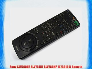 Sony SLV760HF SLV761HF SLV765HF 147351511 Remote