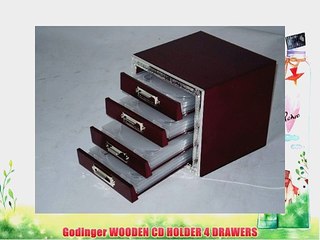 Godinger WOODEN CD HOLDER 4 DRAWERS