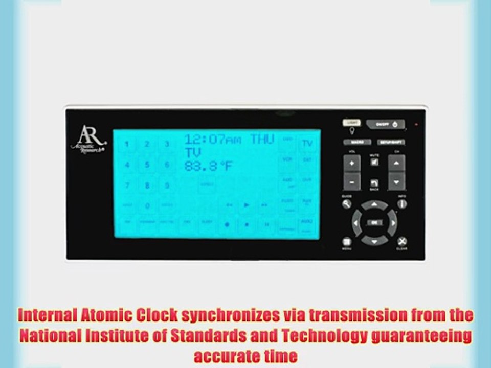 Acoustic Research 15-DEVICE Universal Remote Control with LCD Touch-screen
