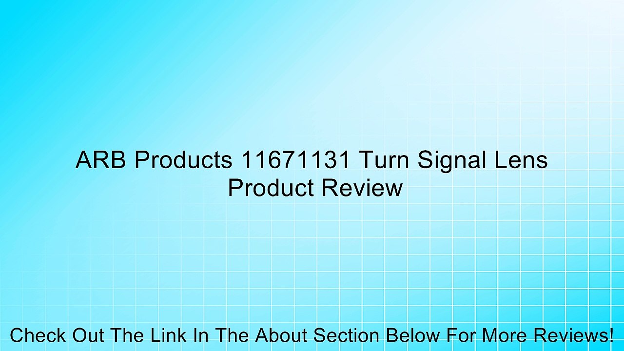 ARB Products 11671131 Turn Signal Lens Review