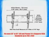 Black Tilt/Tilting Wall Mount Bracket for Westinghouse LTV-40W1 / LTV40W1 LCD HDTV TV/Television