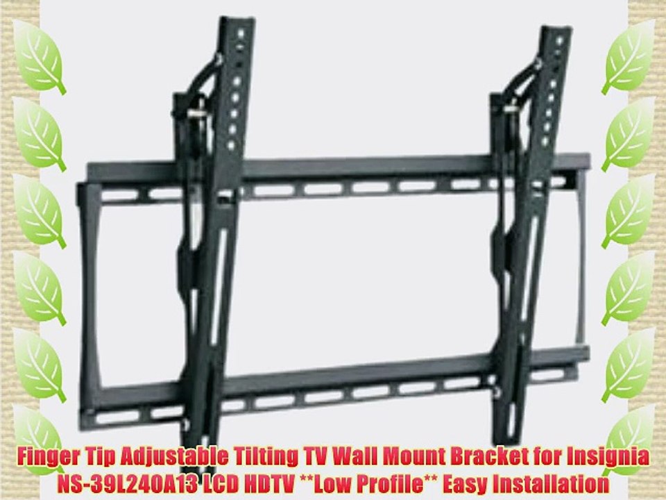 Finger Tip Adjustable Tilting TV Wall Mount Bracket for Insignia NS-39L240A13 LCD HDTV **Low