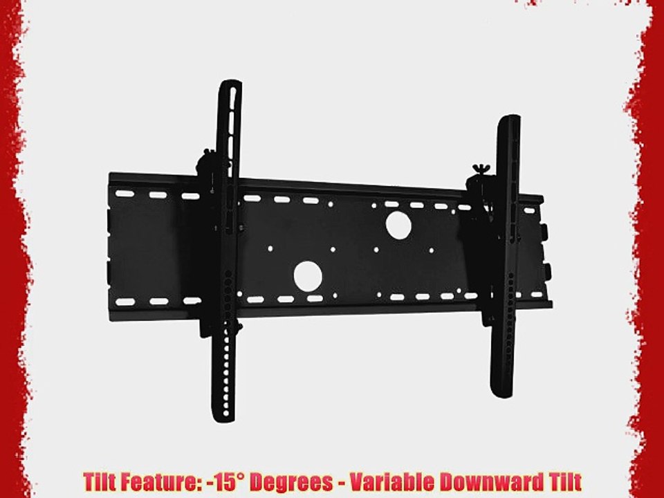 Black Tilting Wall Mount Bracket for Sylvania LD-370SS8 LCD 37 inch HDTV TV
