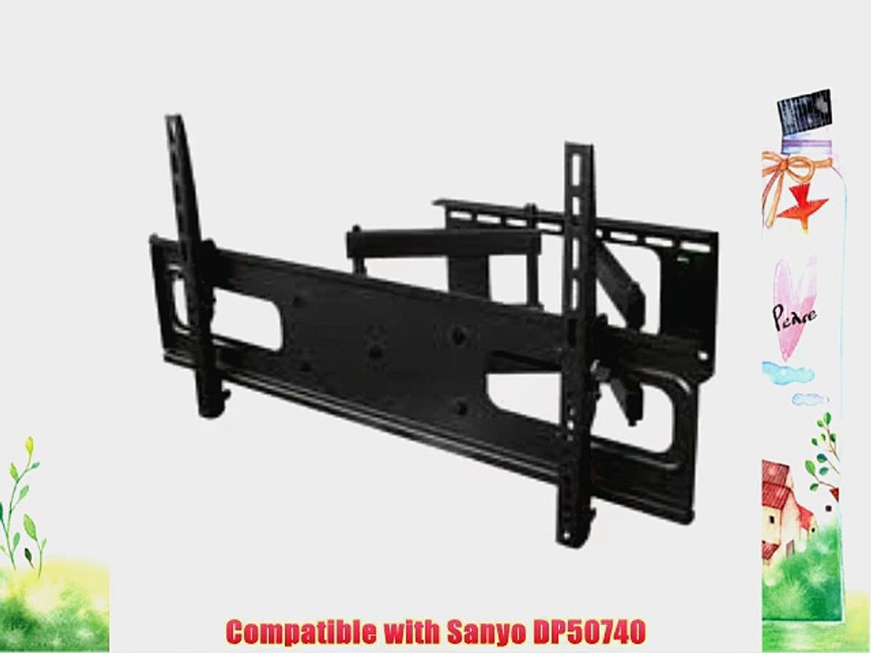 FULLY ADJUSTABLE - TV WALL MOUNT BRACKET FOR Sanyo DP50740 50 Inch Plasma HDTV TELEVISION