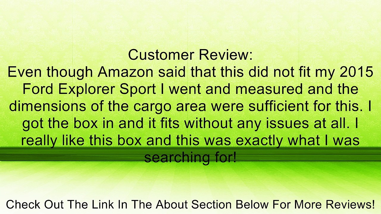 Dee Zee 6535P 35" x 13" x 14" Plastic Poly Utility Chest Tool Box Review