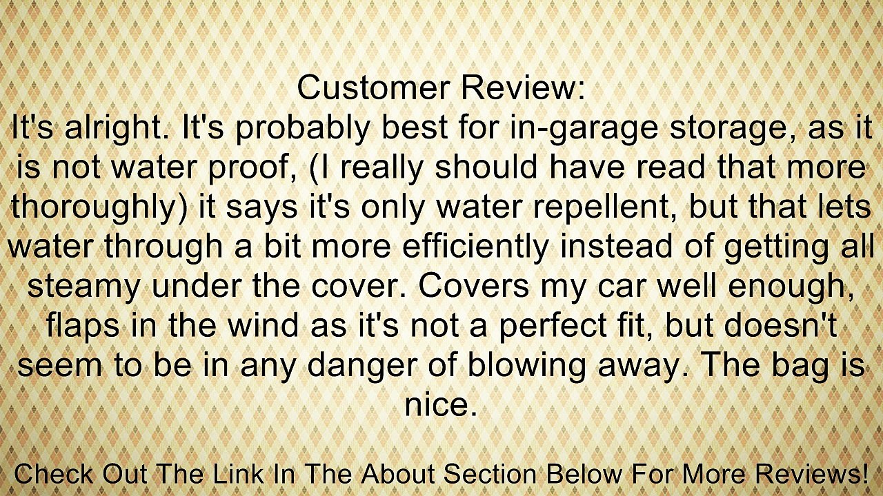 Classic Accessories 10-009-041001-00 OverDrive PolyPro I Full Size Crossover/Wagon Car Cover Review