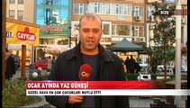 Rize'de Ocak Ayında Yaz Güneşi