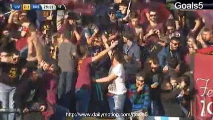 Siligardi L Goal Livorno 2 - 1 Brescia Serie B 24-1-2015