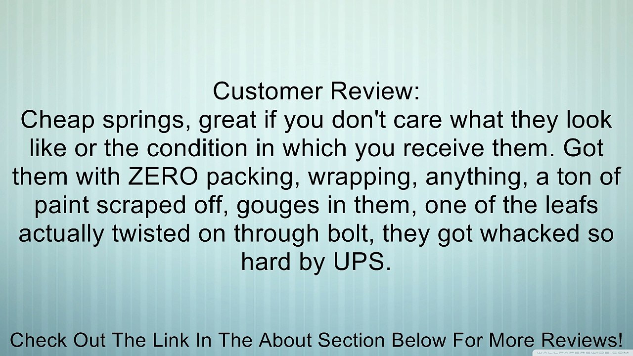 Explorer Pro Comp 23311 Rear Leaf Spring for Ford Review