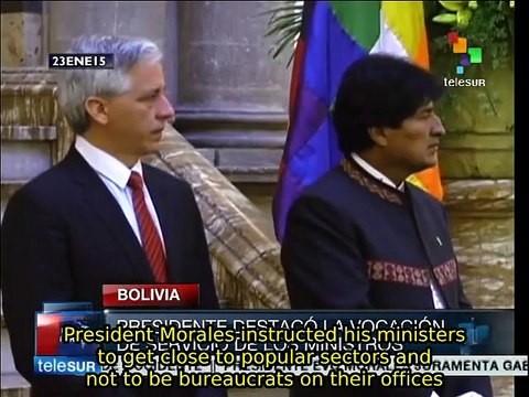 Evo Morales renews Bolivia's presidential cabinet
