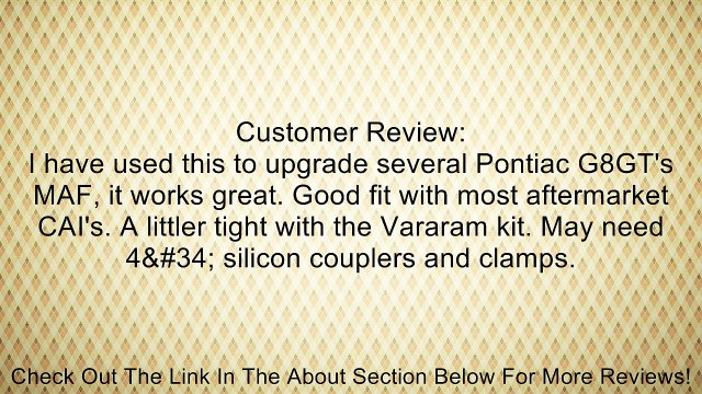 Spectre 9705 4 Polished Aluminum MAFS Adapter Tube Review