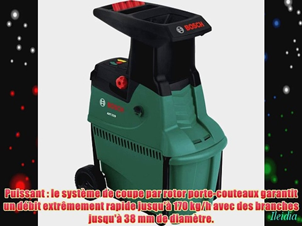Bosch Broyeur silencieux de v?g?taux AXT 22 D avec bac de ramassage 53 L 0600803000