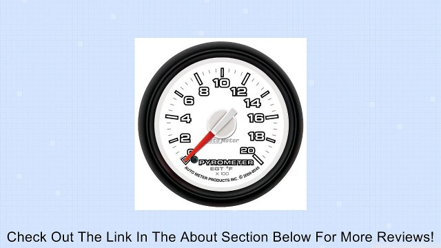 Auto Meter 8545 2-1/16 0-2000 Degree Fahrenheit Pyrometer Kit Gauge for Dodge Review