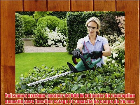 Bosch Taille-haies AHS 60-26 de 36 kg ? lame de 60 cm coupant 26 mm 0600847H00