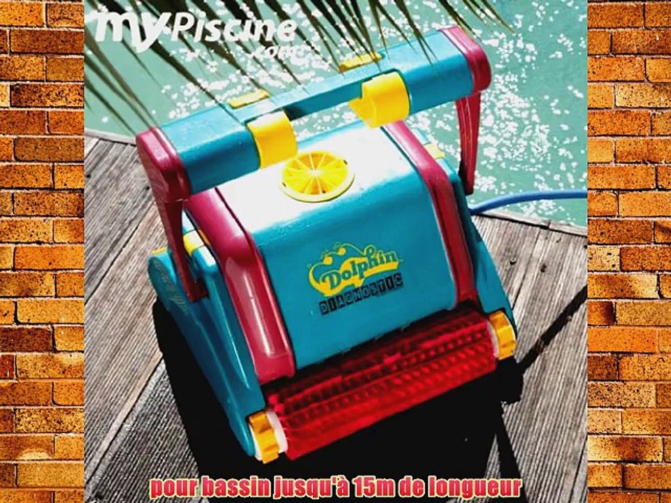 Maytronics Robot diagnostic Dolphin 2001   chariot Vert/Rose/Jaune