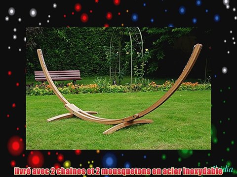 Jobek 017310 Support Hamac Bois ARC 400 Bois 320 x 117 x 120 cm