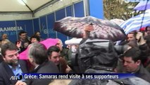 Grèce: Samaras rend visite à ses supporteurs avant les élections
