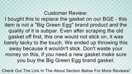 OEM Style Felt Gasket for Big Green Egg Large Review