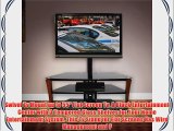 Swivel Tv Mount up to 55 Flat Screen Tv. A Black Entertainment Center with 3 Tempered Glass