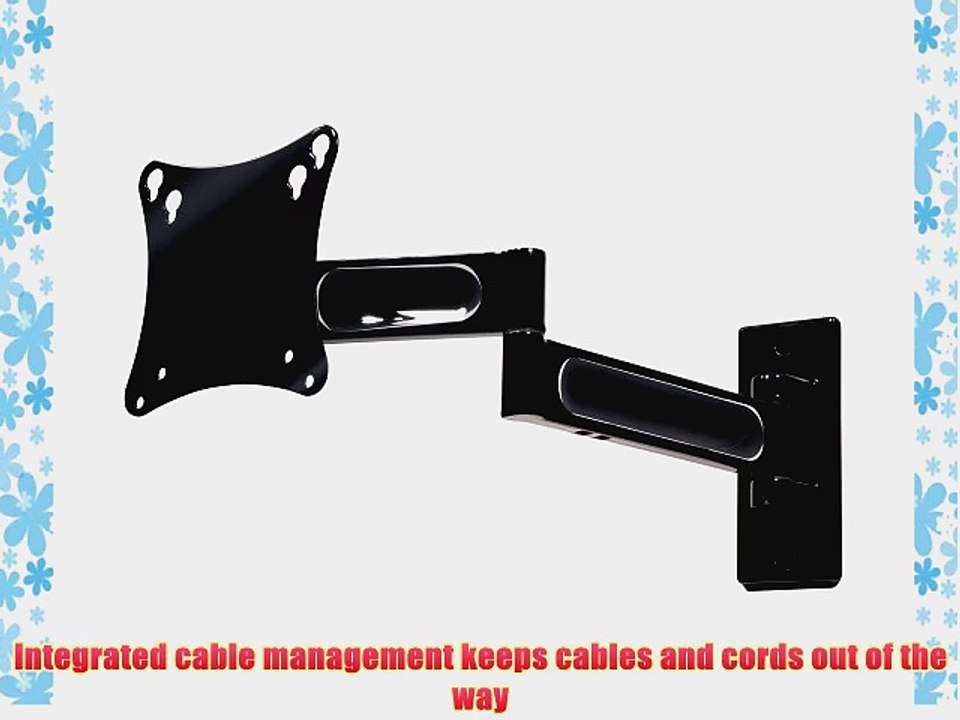 Peerless PA730 Universal Articulating Wall Mount for 10-inch to 29-inch Displays (Black)