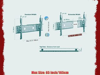 BARKAN Fixed PLASMA / LCD wall mount for Max TV: 65/165cm