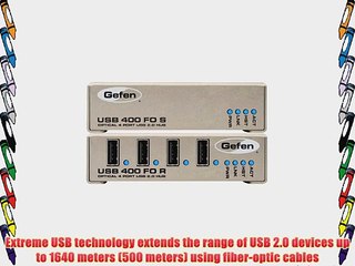 USB 400 FO - Optical 4 Port USB 2.0 Hub (Extend USB2 up to 1640 feet away)