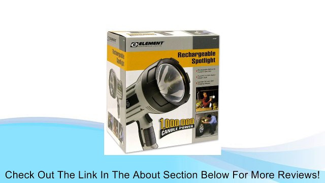Element Professional Lighting 44581 Rechargeable 1,000,000 Candle Power Spotlight Review