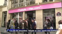 Le site de rencontre -Adopte un mec- ouvre une boutique à Paris‬ -
