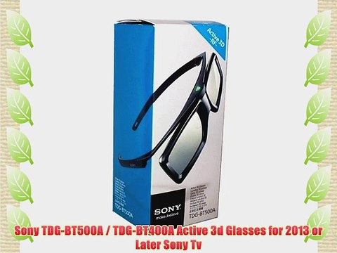 Sony TDG-BT500A / TDG-BT400A Active 3d Glasses for 2013 or Later Sony Tv