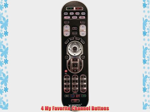 URC WR7 Universal Remote Control for up to 7 A/V Components with 4 Favorite Channel Buttons