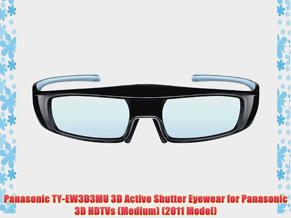 Panasonic TY-EW3D3MU 3D Active Shutter Eyewear for Panasonic 3D HDTVs (Medium) (2011 Model)