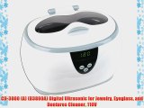 CD-3800 (A) (D3800A) Digital Ultrasonic for Jewelry Eyeglass and Dentures Cleaner 110V