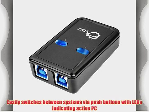 SIIG SuperSpeed USB 3.0 Switch 2-to-1 Adapter (JU-SW0012-S1)