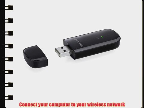 Belkin N300 Wireless USB Adapter 300MBps Link Rate