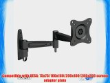 Mount-It! LCD LED TV Wall Mount Full Motion with Swivel Articulating Arm for 23-37 up to 42