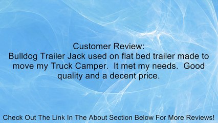 Reese 155032 Bulldog Trailer Jack Review
