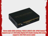 Panlong PL-4HMA-ARC HDMI v1.4 Audio Extractor Splitter HDMI to HDMI and Optical SPDIF  and