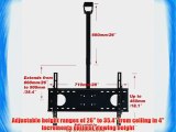 VideoSecu LCD Plasma Flat Panel TV Ceiling Mount Bracket for most 30-60 inches LCD LED Plasma