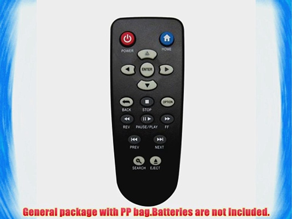 New Remote Control For WD Western Digital WDTV Live TV Plus Mini HD Hub Media Player