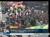 Presidente Evo Morales recibe a la Illa del Ekeko