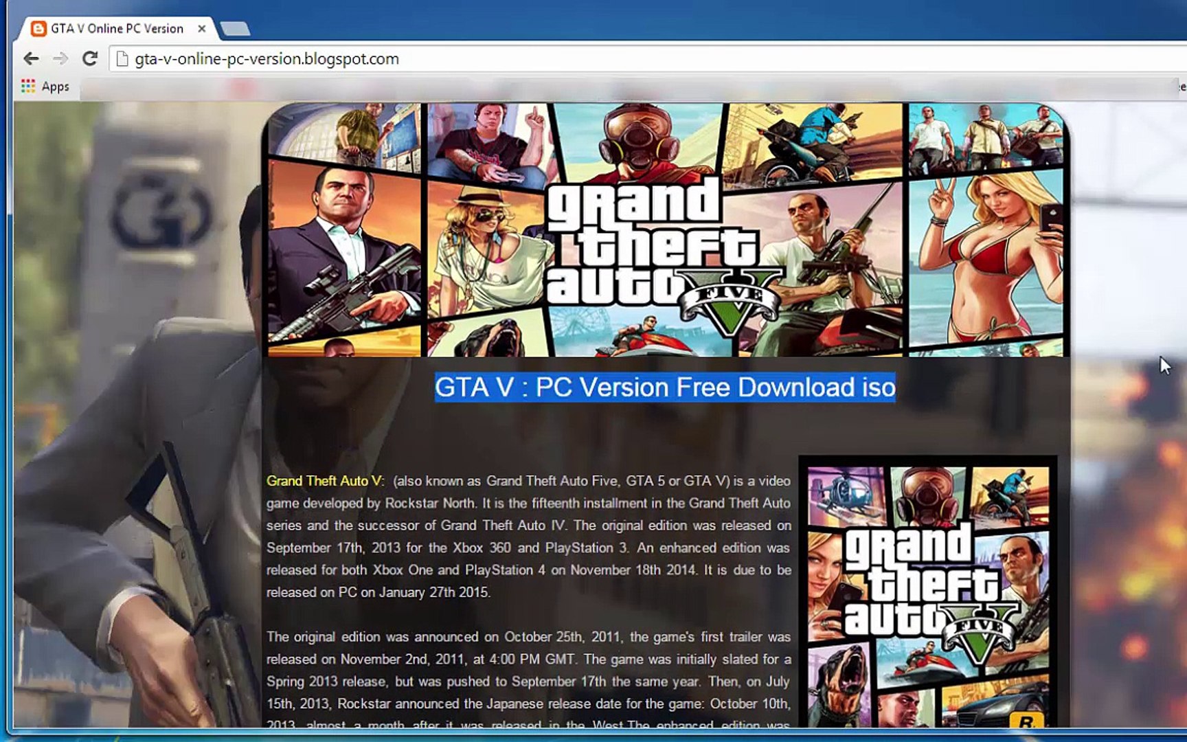 GTA 5 Download - Download GTA 5 PC version