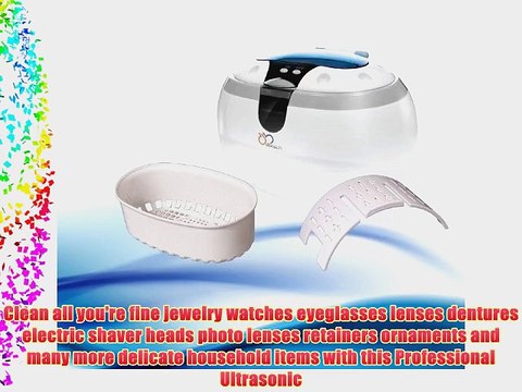 DB-Tech Ultrasonic Cleaner with a 17-ounce Stainless Steel Cleaning Tank Basket Watch Holder
